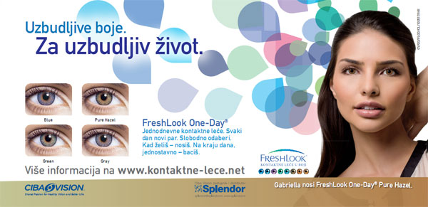 Jednodnevne kontaktne leće u boji