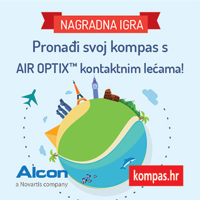 Nagradna igra ‘Pronađi svoj kompas s AIR OPTIX ™ kontaktnim lećama!’